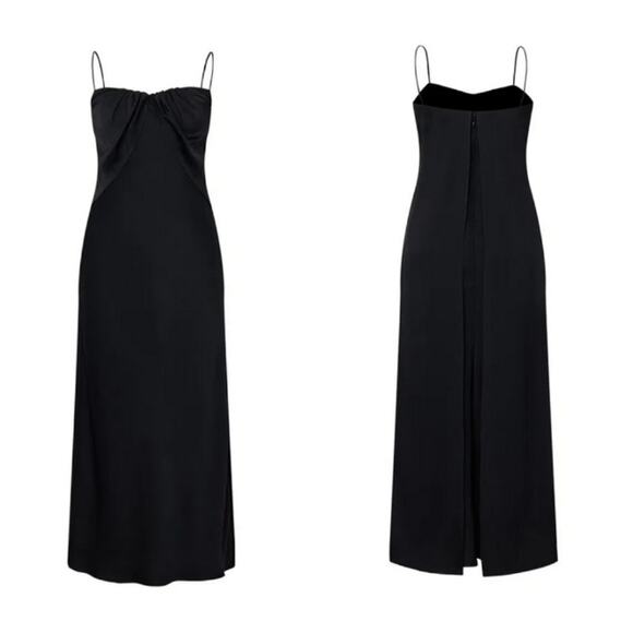 Fabrique x Viktoria Chan Chloe‎ Strap Dress Black Formal Dark Wedding Feminine - Picture 4 of 13